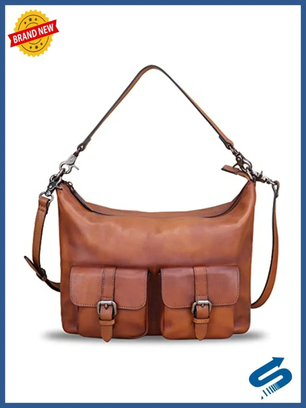 Genuine Leather Hobo Bag Crossbody Satchel Vintage Purse Handbag